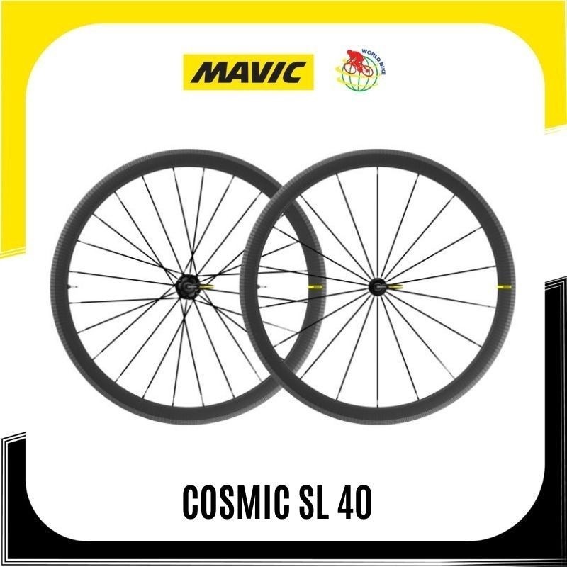ชุดล้อเสือหมอบ MAVIC COSMIC SL40 CARBON 40C 23 CLINCHER WHEELSET