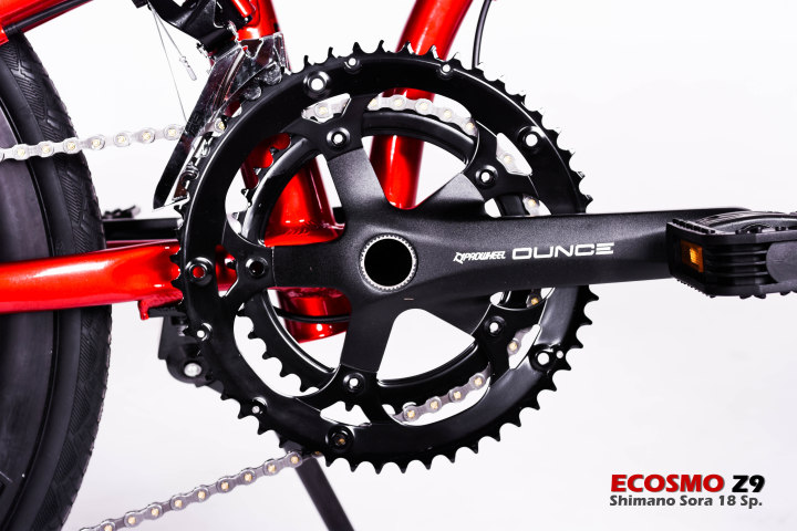 จักรยานพับ BACKER ECOSMO Z9 เฟรมอลู เกียร์ Sora 18 สปีด วงล้อ 20 นิ้ว 451