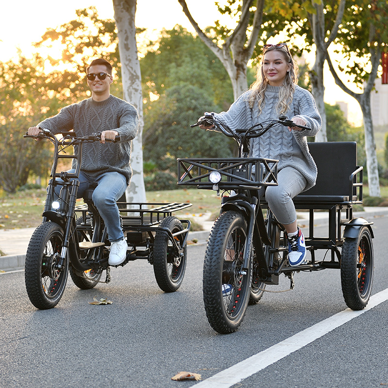 จักรยานไฟฟ้าสามล้อ OTMAR OTM-T14 750W | แบต Samsung 48V | วิ่งไกล 120 กม. | รับน้ำหนัก 185 กก.