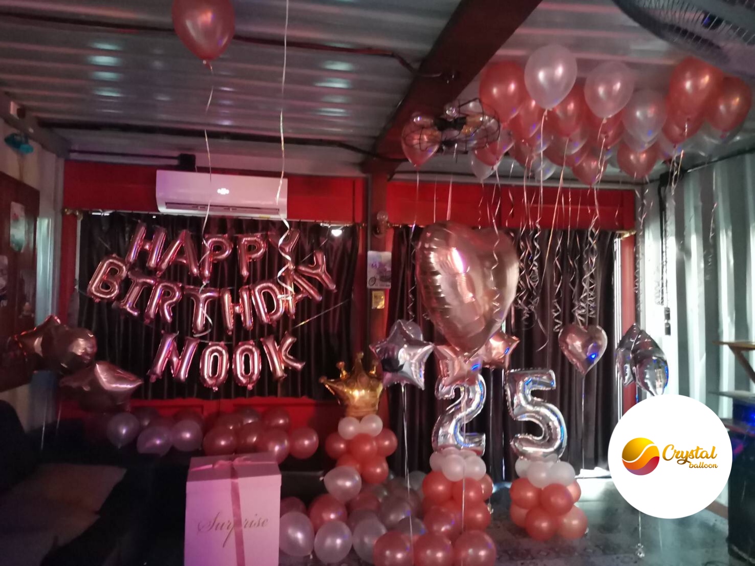 ลูกโป่ง วันเกิด HAPPY BIRTHDAY ชุดใหญ่ สุดเซอร์ไพรส์ มอบความพิเศษให้คนรัก พร้อมตกแต่ง สามารถเปลี่ยนสีลูกโป่ง/เปลี่ยนสี-ฟอยล์ตัวเลข-ฟอยล์ตกแต่งได้