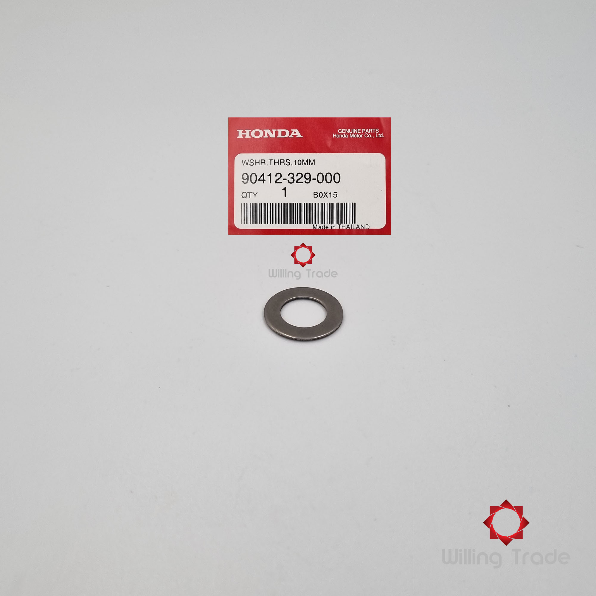 แหวนรอง 10 มม (B296) HONDA: (90412-329-000) DASH, LS125 และรุ่นอื่นๆ [แท้ศูนย์ 100%] .... WASHER, THRUST 10MM