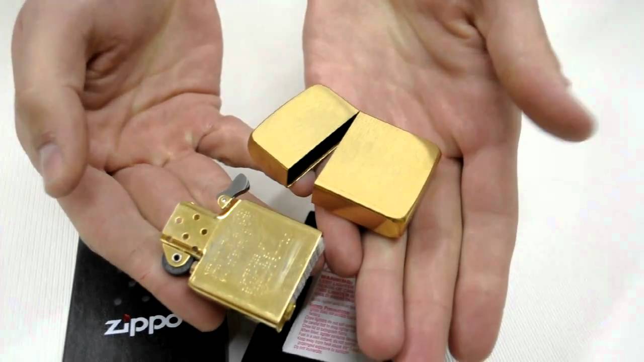 ไฟแช็ค Zippo แท้ " Zippo 1941 Replica™ Brushed Brass " แท้นำเข้า 100%