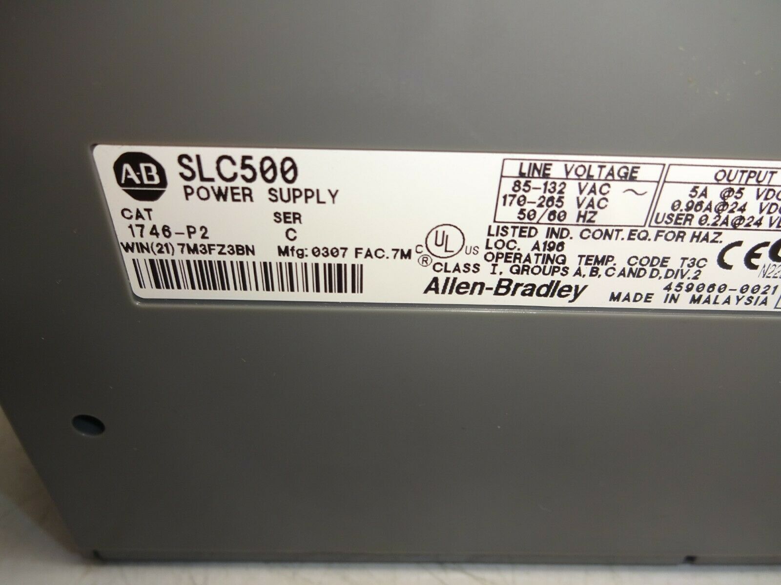 1746-P2 PLC " ALLEN-BRADLEY "