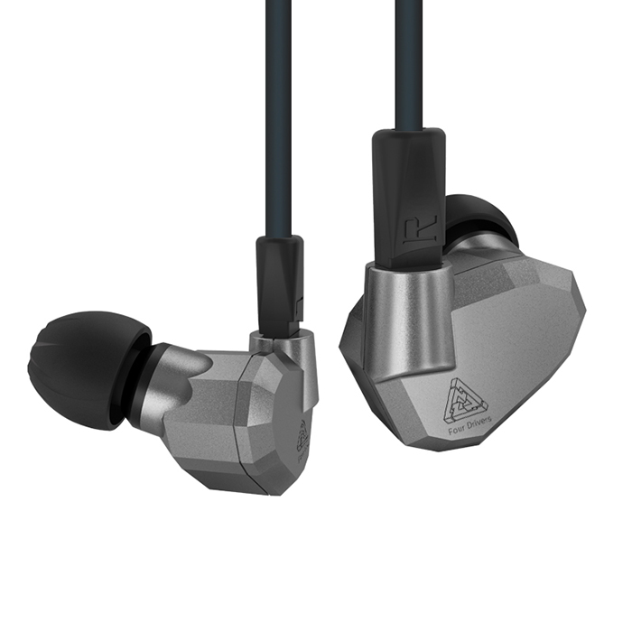 Kz Zs5 หูฟัง 4ไดร์เวอร์ 2Dynamic 2Balance ราคาไม่แพงถอดสายได้