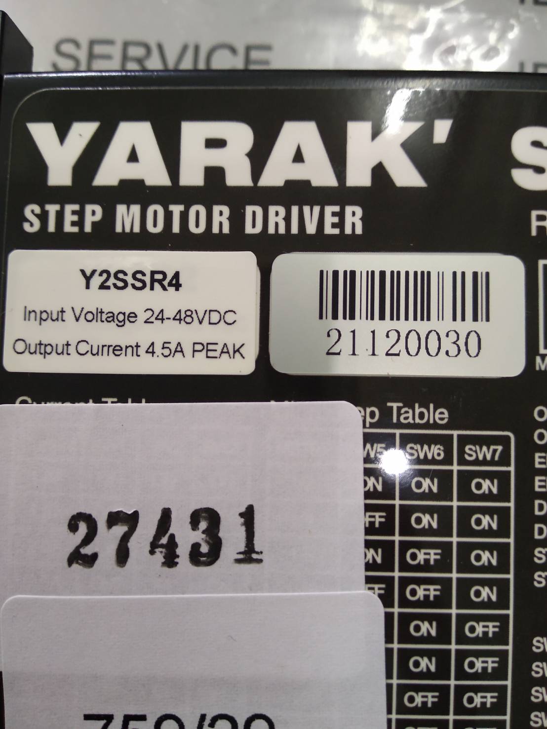 Y2SSR4 SERVO DRIVE " YARAK "