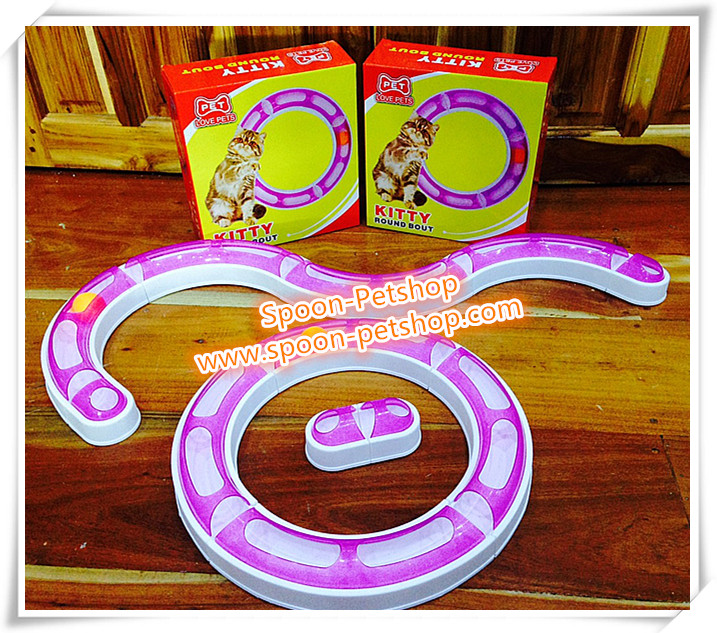 ของเล่นแมว Roller ช่วยลดปริมาณขนร่วง เหมาะสำหรับ ลูกแมว และแมวโต ชุดนึงมี 4 รางใหญ่ พร้อม 2 รางเล็ก