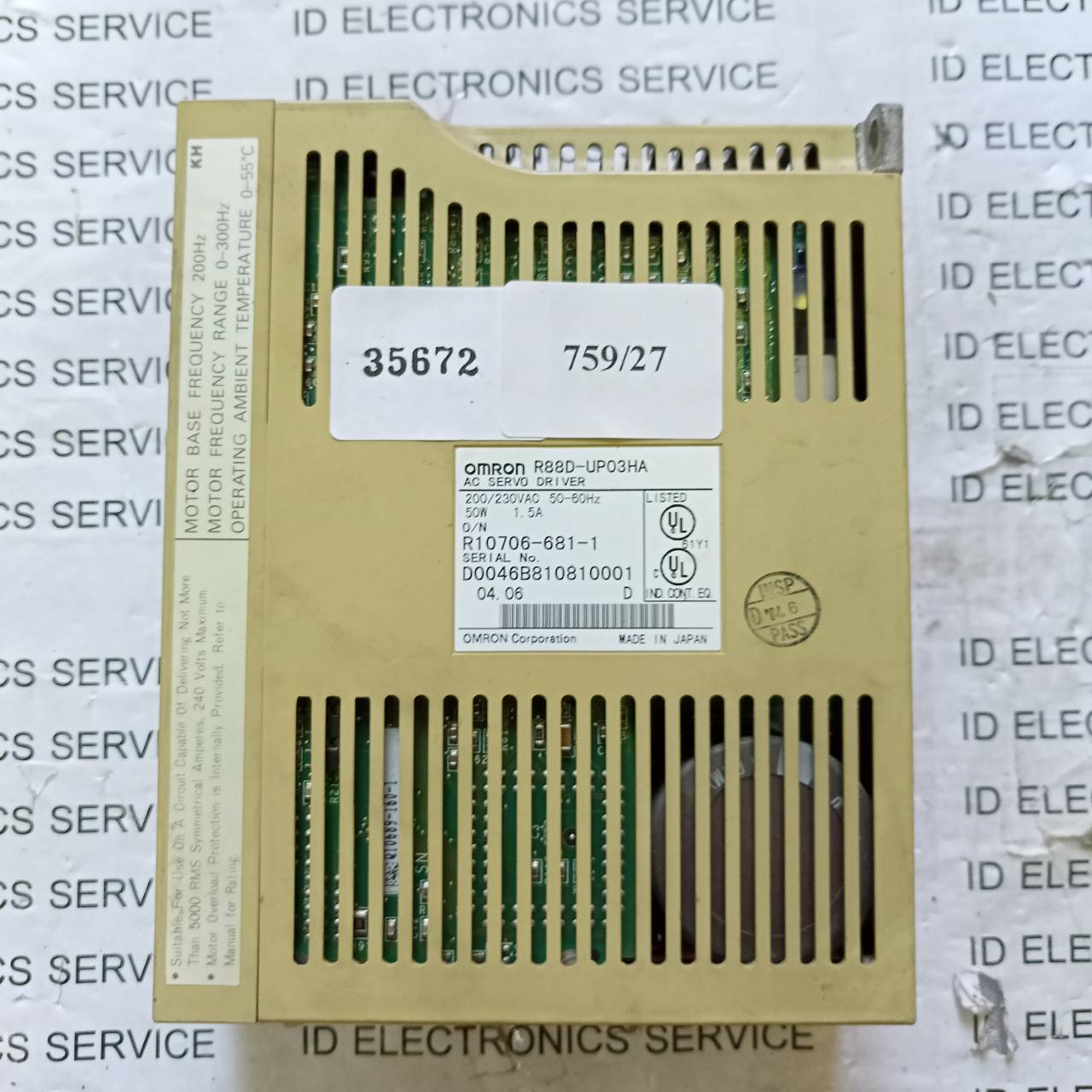 R88D-UP03HA SERVO DRIVE " OMRON "