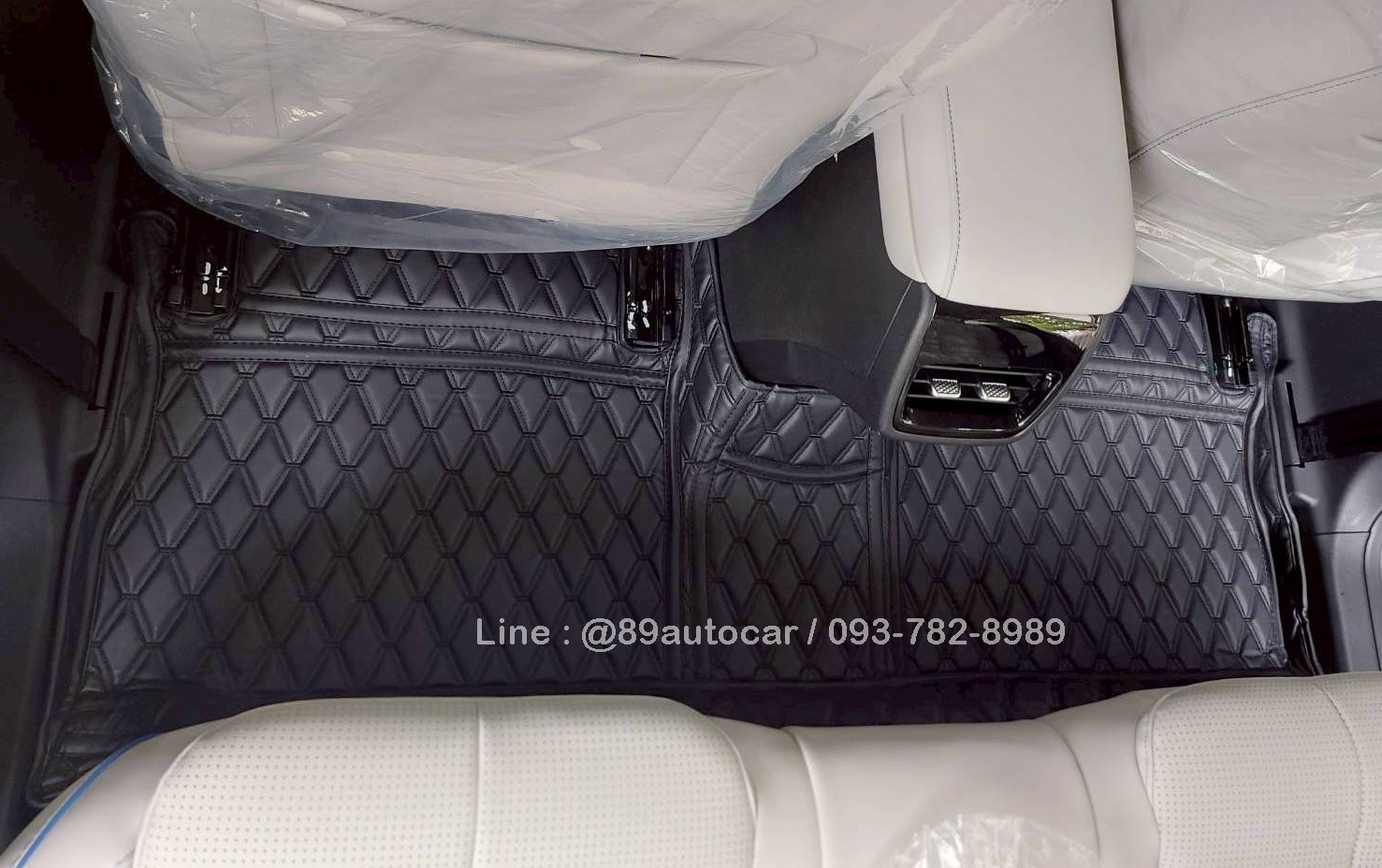 พรมรถยนต์ Jaecoo J5 EV ปูพรมVVIP ด้ายคู่ สีดำด้ายดำ เต็มคัน