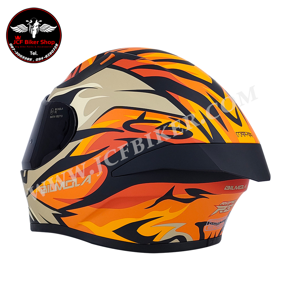 หมวกกันน็อคเต็มใบ หมวกกันน็อค Bilmola รุ่น Rapid RS ลาย TIGER (Matte)