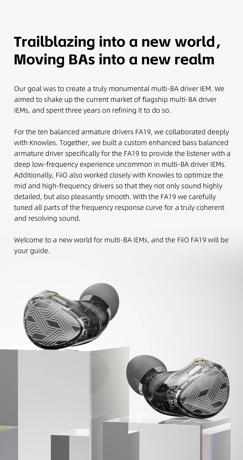 FiiO FA19 หูฟัง 10 BA Driver สำหรับ Gamer จากการจัดอันดับของช่อง Fresh Review Wallhack Tie list