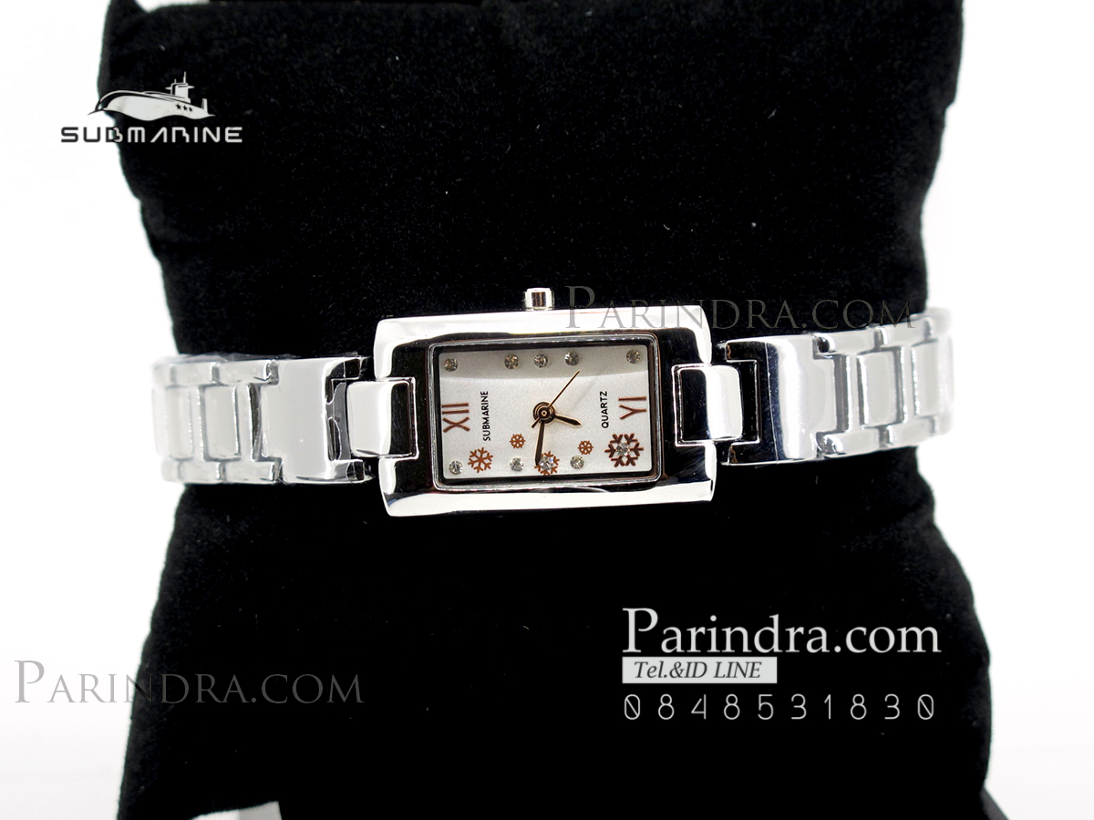 นาฬิกา U.S. submarine รุ่น J060L หน้าปัดสีขาวลาย Pink Gold