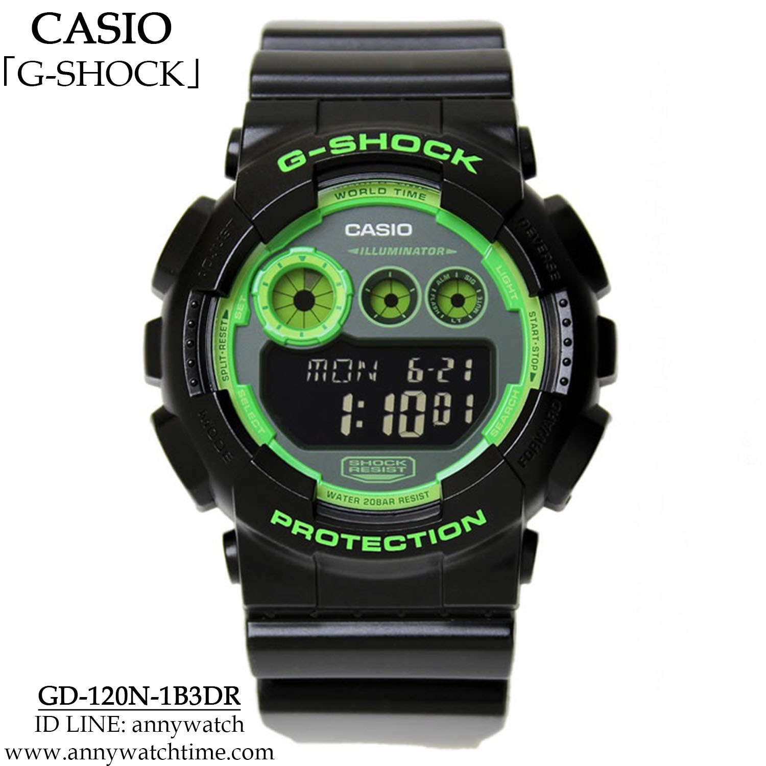 G-SHOCK GD-120N-1B3DR