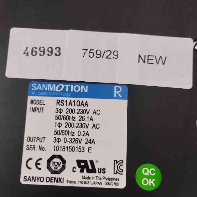 RS1A10AA SERVO DRIVE " SANYO DENKI "