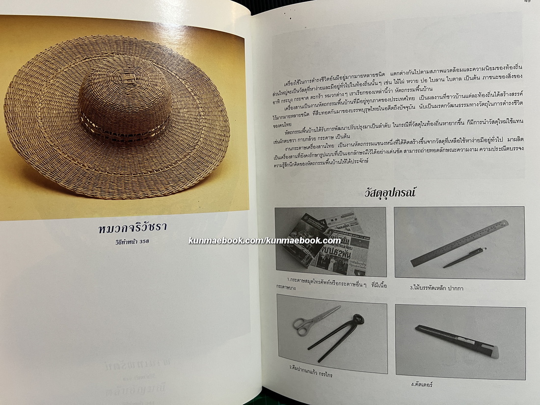 เครื่องสานงานกระดาษ โดย อาจารย์ประทีป สถิตย์
