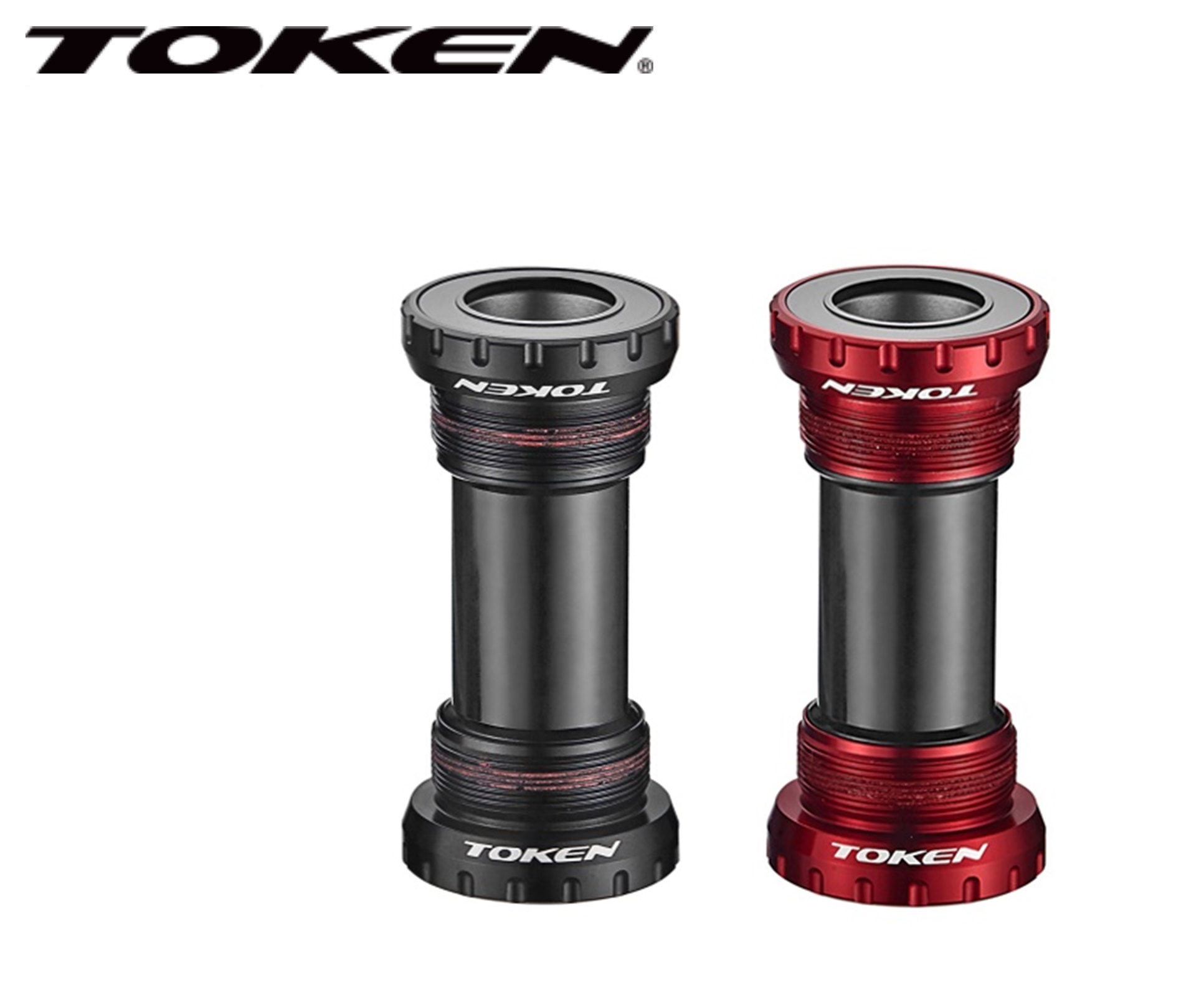 กะโหลกกลวงแบร์ริ่ง TOKEN รุ่น TK877EX เกลียวอังกฤษ Shimano ROAD&MTB BSA1.37"x24T 68/73mm