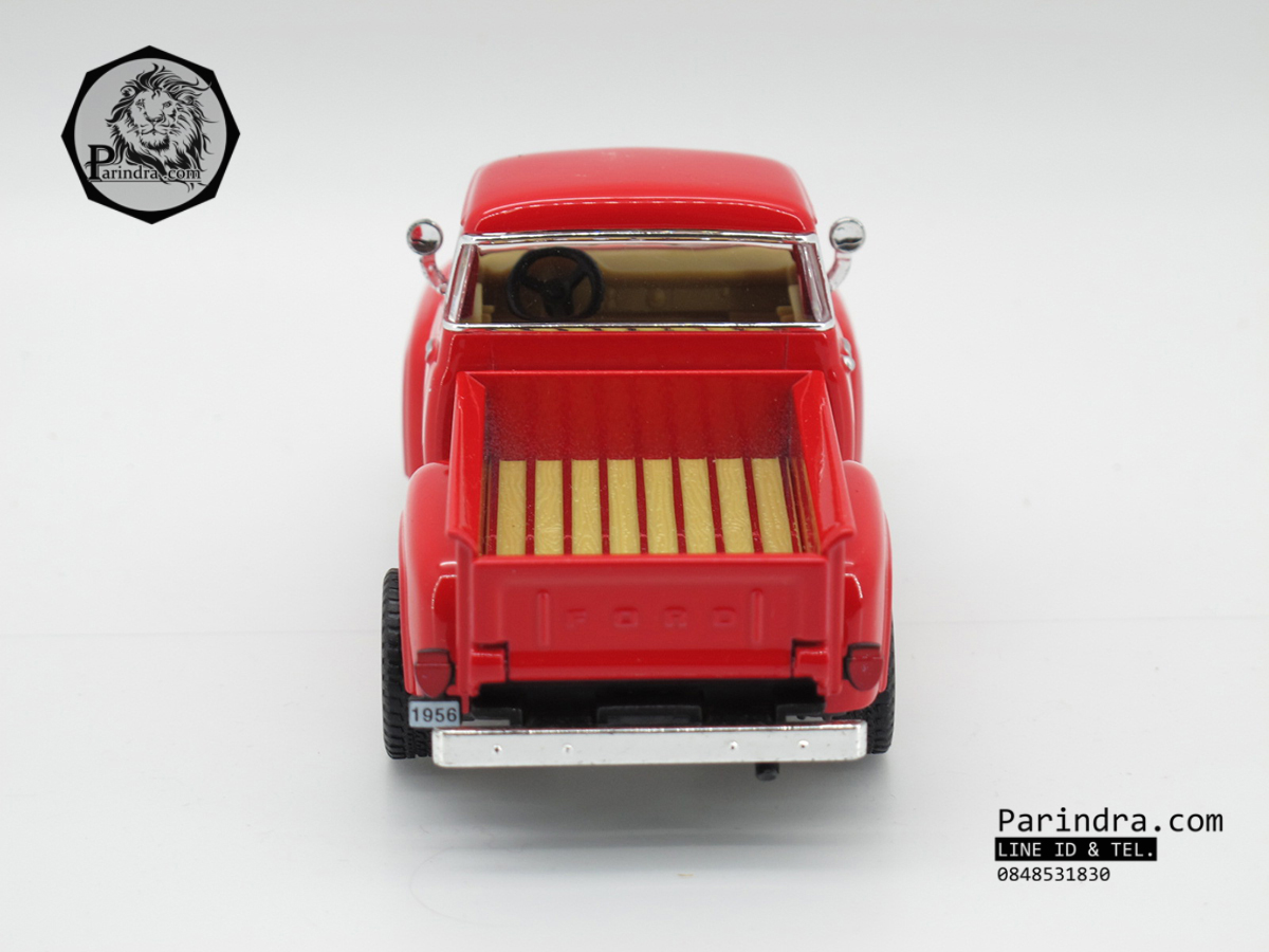 โมเดลรถเหล็กรถจำลอง Ford 1956 F-100 Pickup KT5385 อัตตราส่วน 1:38 สีแดง