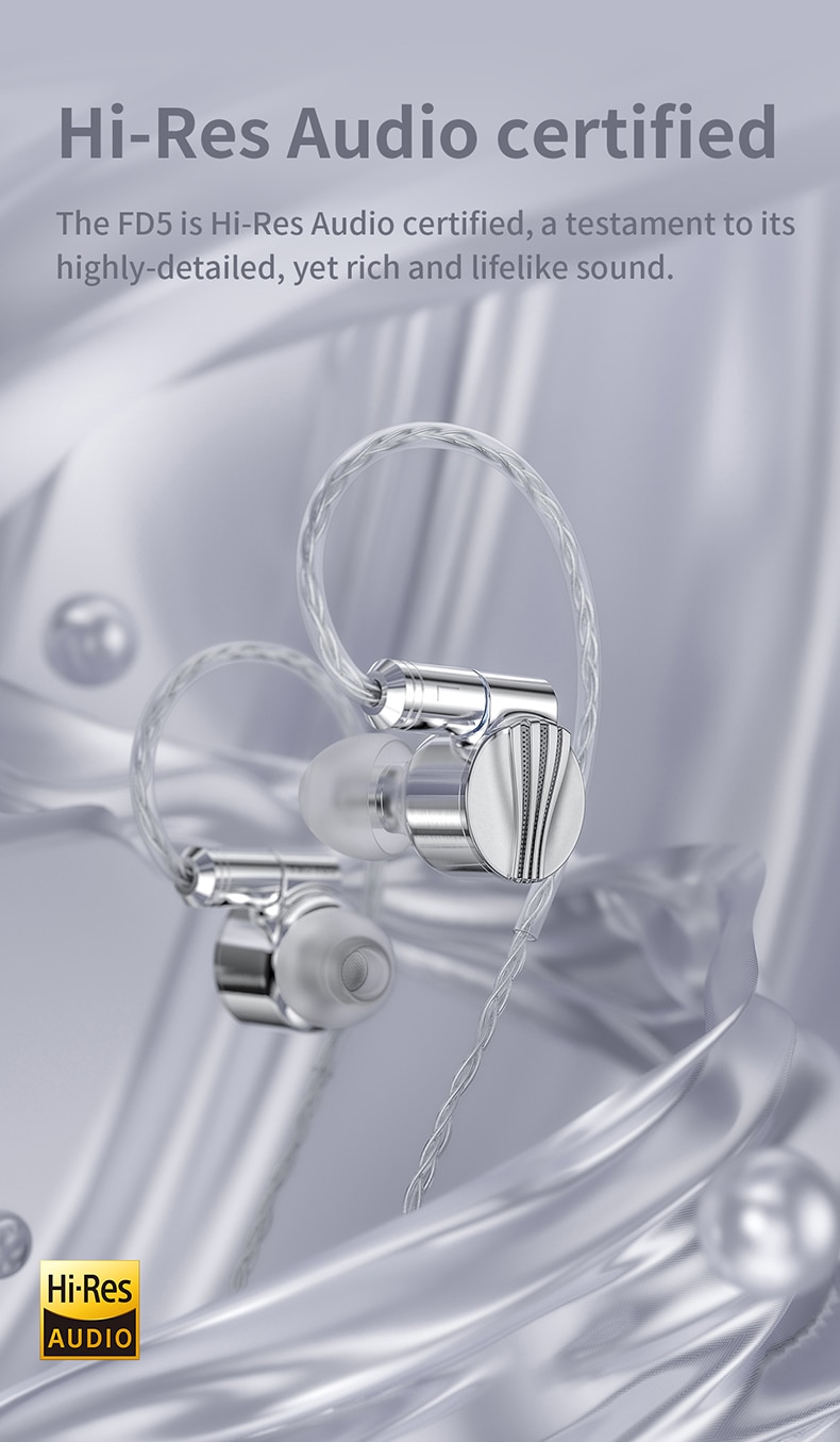 ขาย FiiO FD5 หูฟัง IEM ระดับเรือธง Diaphragm เคลือบ Beryllium