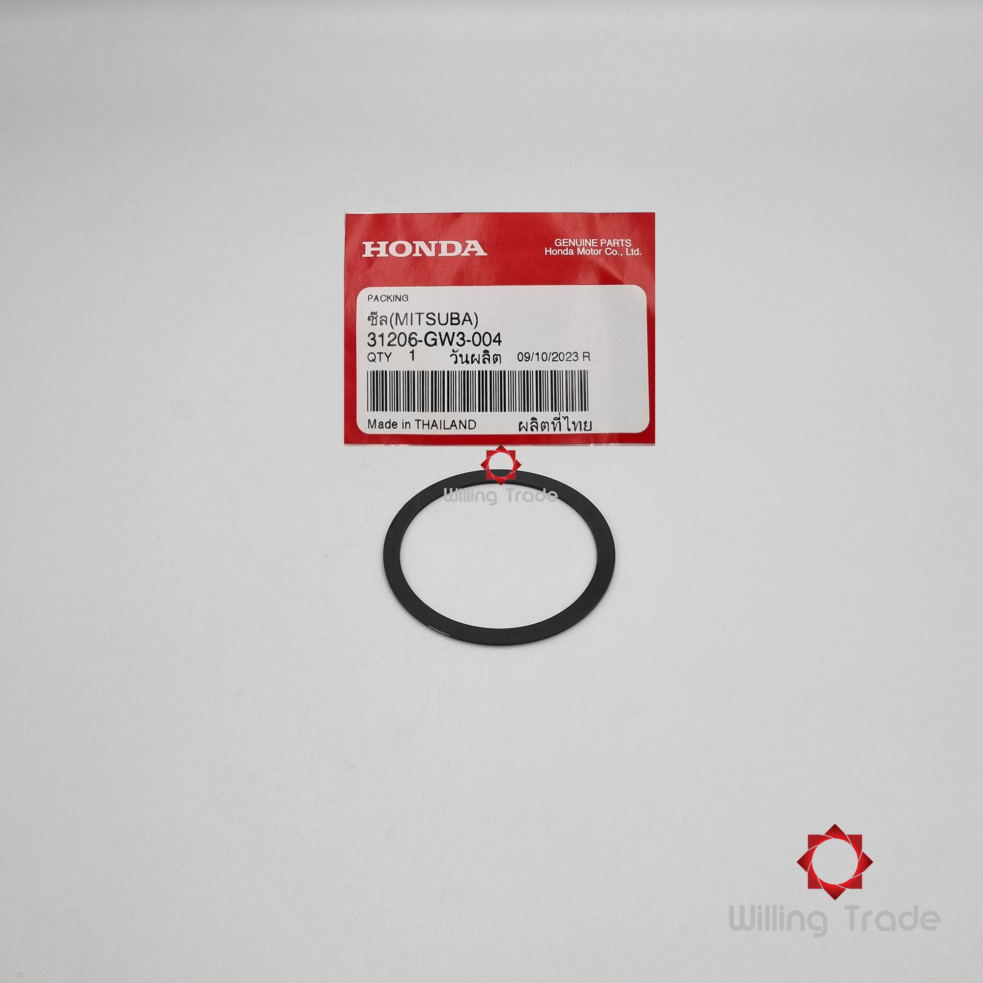 ซีล (มอเตอร์สตาร์ท) (WX610) HONDA: (31206-GW3-004) CLICK110-I (2008-2010) ... แพ๊คละ 1 ชิ้น... [แท้ศูนย์ 100%] ...กลุ่มอะไหล่มอเตอร์สตาร์ท ... PACKING