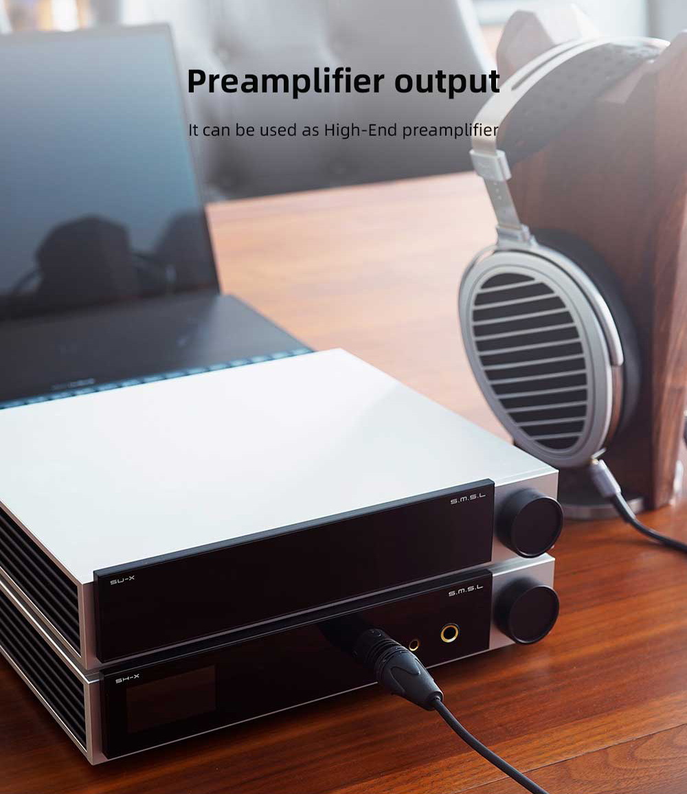 SMSL SH-X Headphone Amplifier ตั้งโต๊ะ กำลังขับสูง รองรับ Hi-Res ประกันศูนย์ไทย