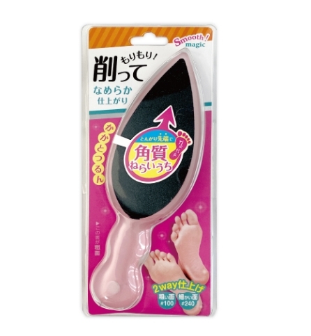 ✨ ตะไบเท้าญี่ปุ่น/ตะไบส้นเท้า Beauty World Smooth Magic 2WAY Foot File ✨