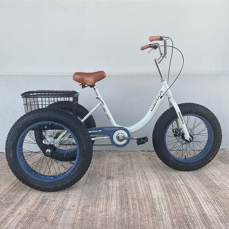 จักรยานสามล้อล้อโต OSAKA MAMMOTH ล้อ 20x4.0 นิ้ว ดิสเบรคหน้า เฟรมไฮเทน ซ่อนสายวงล้ออัลลอย