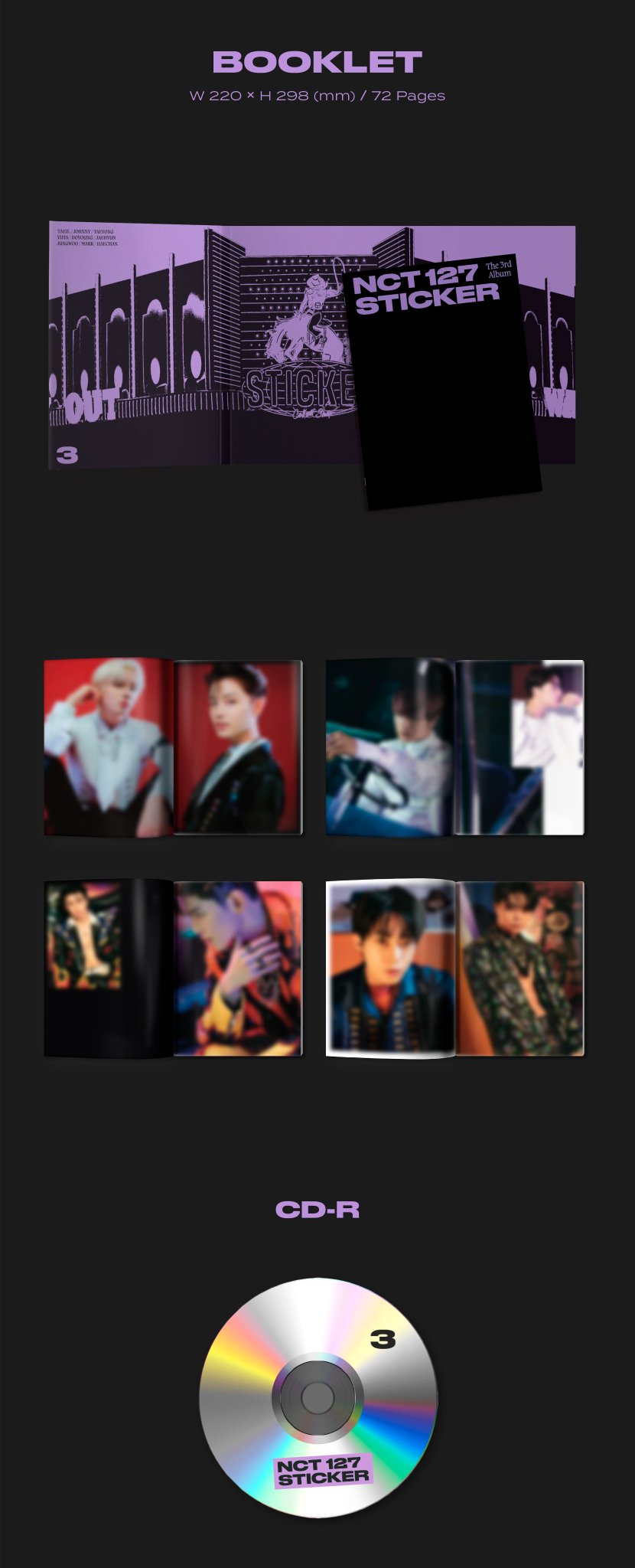 อัลบั้ม #NCT 127 - The 3rd Album [Sticker] (PhotoBook Ver.)