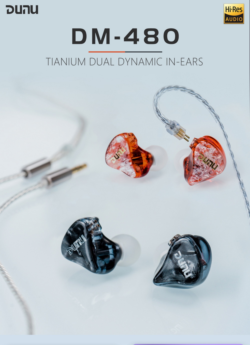 ขาย DUNU DM-480 หูฟัง 2 Dynamic ไดรเวอร์ แบบพิเศษ รองรับ Hi-Res