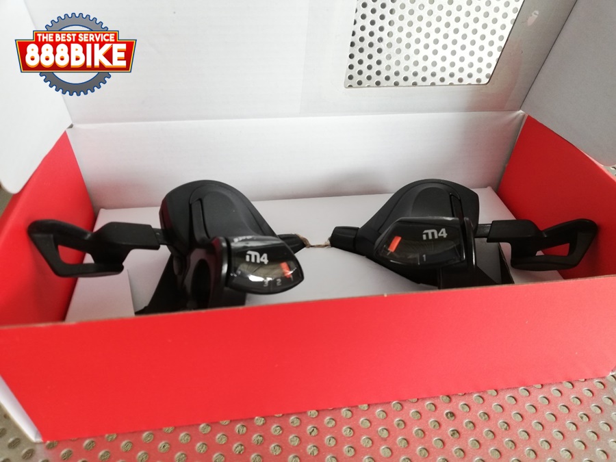 มือเกียร์เสือภูเขา Sunrace 3x7 , 3x8 , 7 , 8สปีด DLM400 มีสาย (มีกล่อง)