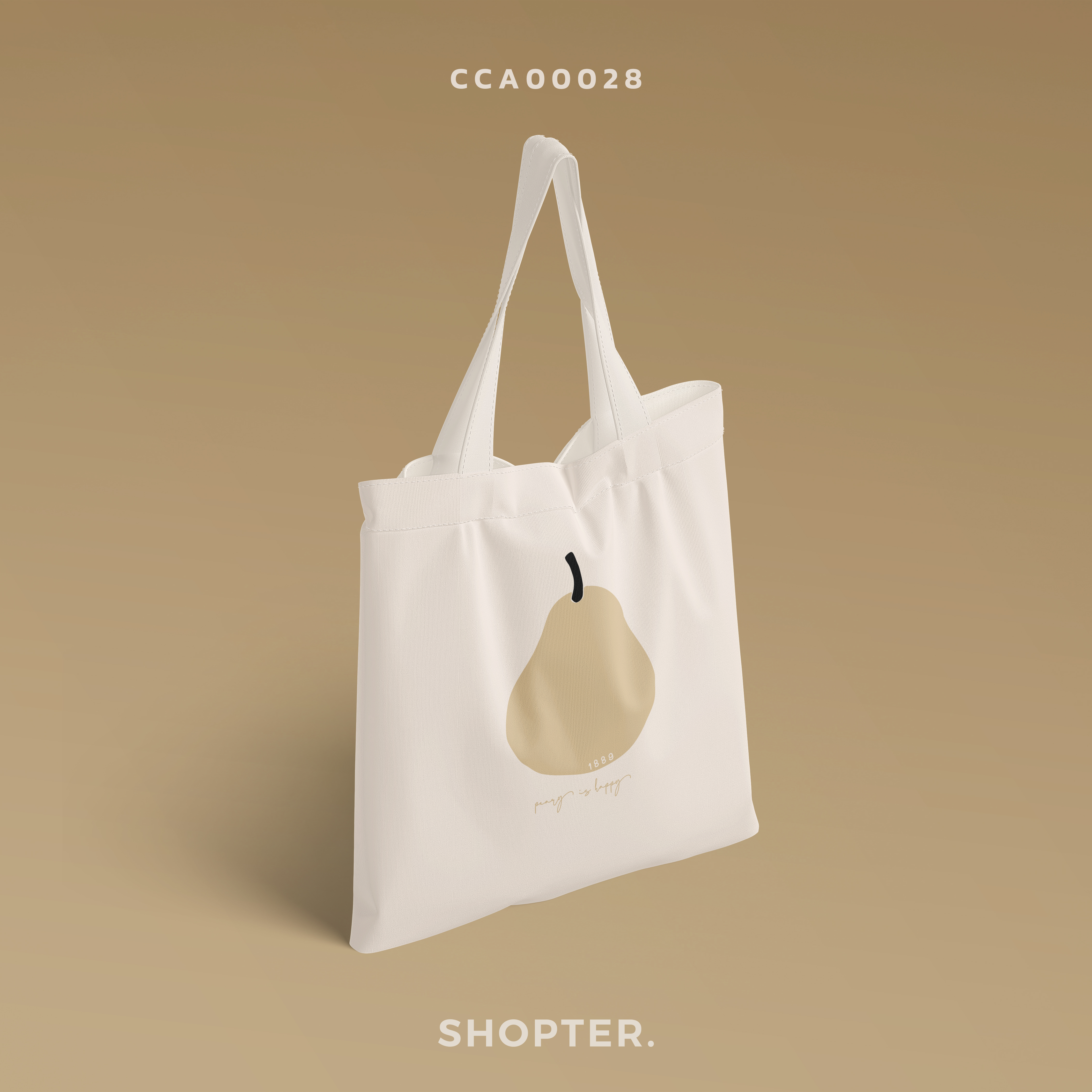 กระเป๋าแคนวาส Brown Peary CCA00028 #minimalstylebyPEARY