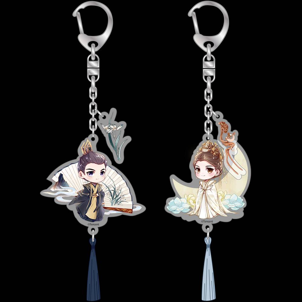 พวงกุญแจ เฮยเฟิงซี & ไป๋เฟิงซี จากซีรี่ย์ เทียบท้าปฐพี (Official Goods)