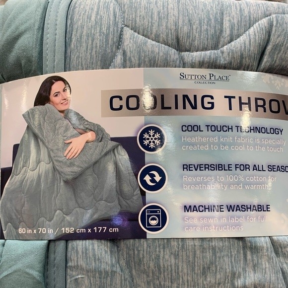 Sutton Place Cooling Throw ผ้าห่มสำหรับคนขี้ร้อน แต่ชอบห่มผ้า ขนาด 150X180 cm.