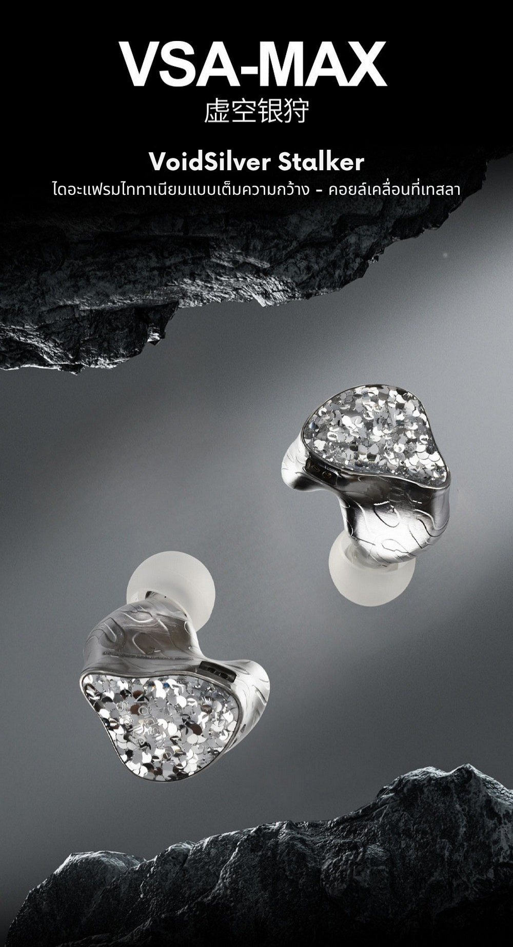 Ear Acoustic Audio VSA-MAX หูฟัง IEMs ไดรเวอร์ Dynamic ไดอะแฟรมชุบไททาเนียม ประกันศูนย์ไทย