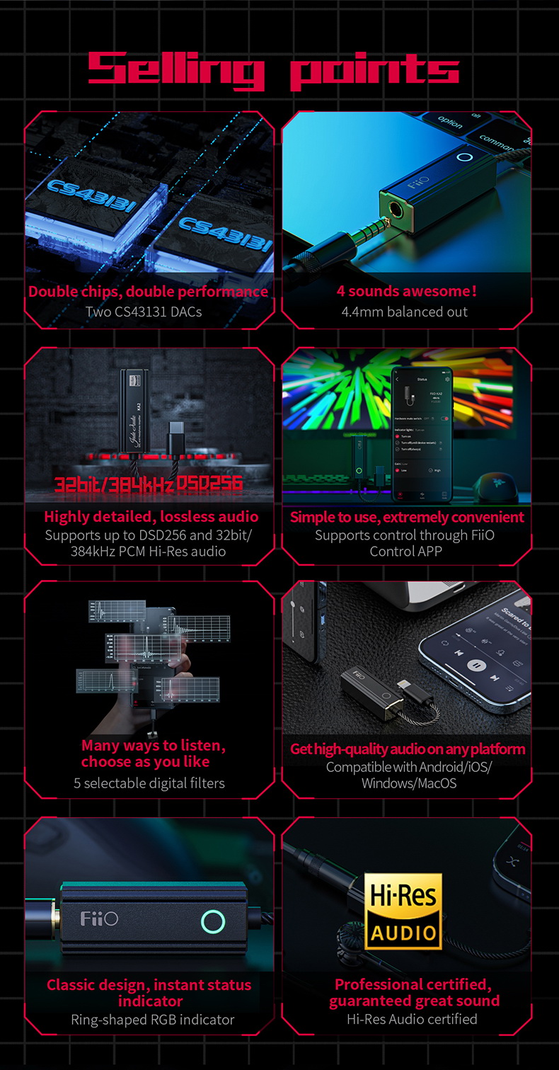 ขาย FiiO KA2 DAC/Amp หางหนูระดับเรือธง รองรับ Hi-Res ประกันศูนย์ไทย