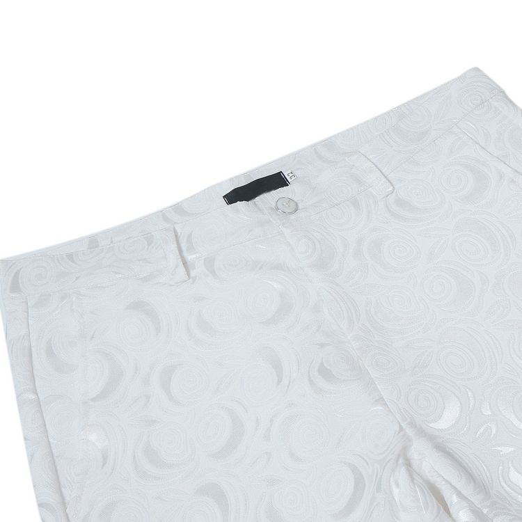 Pre-order ชุดสูทชาย พิมพ์ลายปั๊มนูน 3 มิติ สีขาว