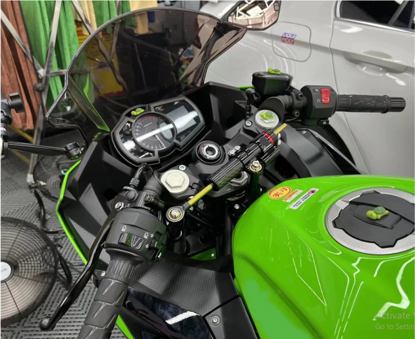 ขาจับกันสะบัดCNC kawasaki ninja 400 ปี 2018-2022