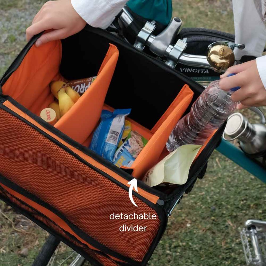 Vincita กระเป๋าตะกร้าโพลีเอสเตอร์และไนลอนรีไซเคิลสามารถใช้กับตะแกรง C054 EVERYDAY (B054ED) - วินสิตา EVERYDAY BASKET BAG