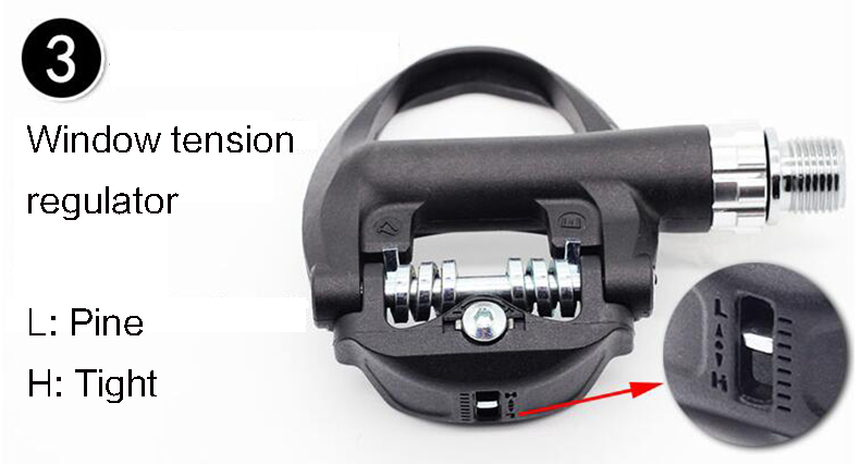 บันไดจักรยานเสือหมอบ WELLGO R312 Carbon Fiber แถมคลีท 2 ชุด