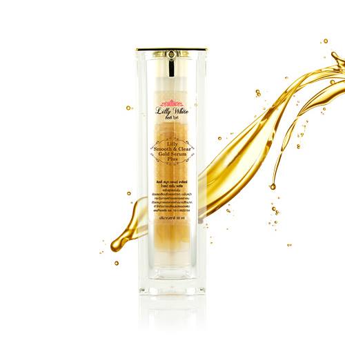 SMOOTH & CLEAR GOLD SERUM PLUS(เซรั่มสูตรเข้มข้นลดเลือนริ้วรอย)