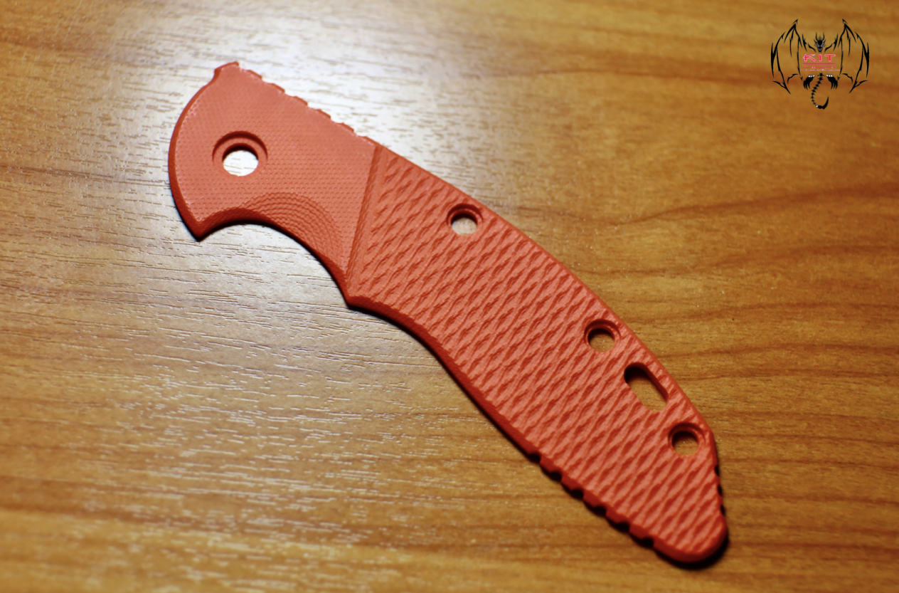 Hinderer RHK 3.5 XM-18 SCALE G10 Faux Bolster Orange