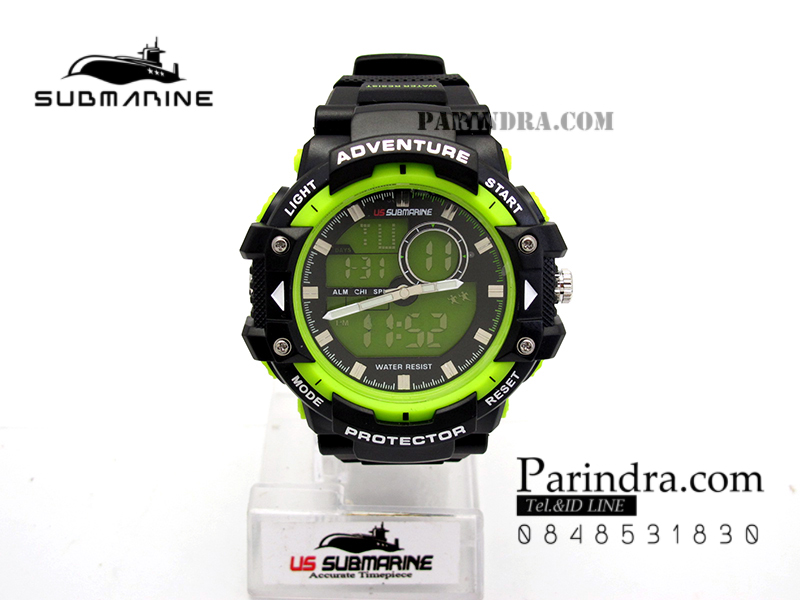 นาฬิกา US submarine TP3168M ดำ-เขียว