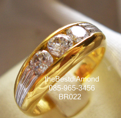 BR022R แหวนคู่ เก๋ๆๆ อีกแบบ งานสวย เรียบร้อย เป็นงานชุปสองสี 2 tone เป็นแบบ Unisex ใส่ได้ทั้ง ช ญ หรือใส่เป็นแหวนคู่