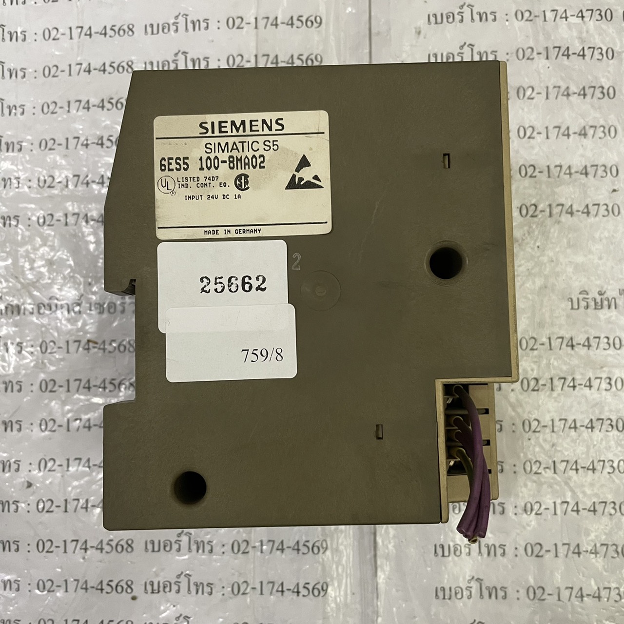 6ES5 100-8MA02 PLC " SIEMENS "