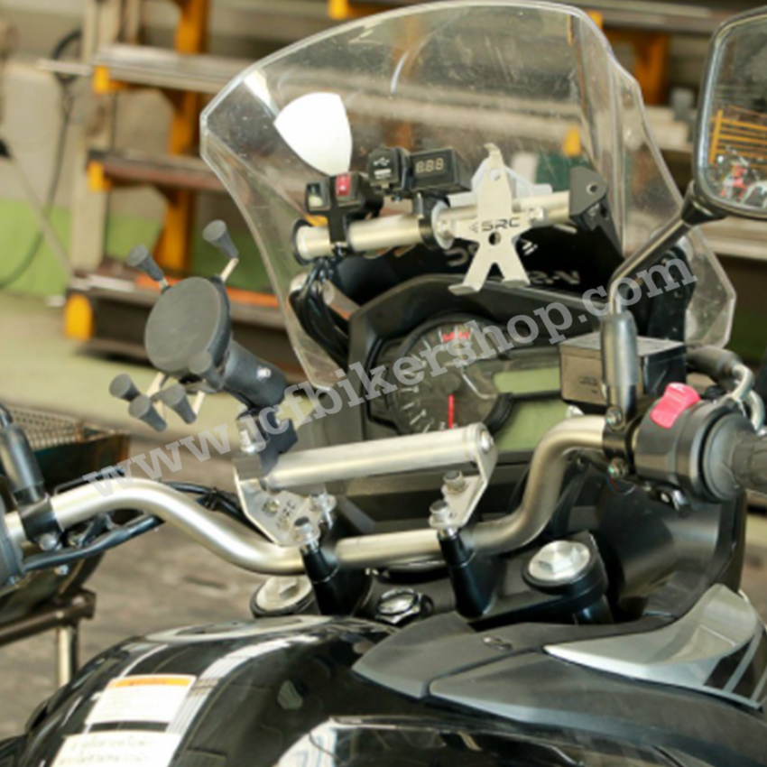 บาร์จับโทรศัพท์ บาร์จับGPS สำหรับ SUZUKI V-STROM 650 ปี 2017 - 2019