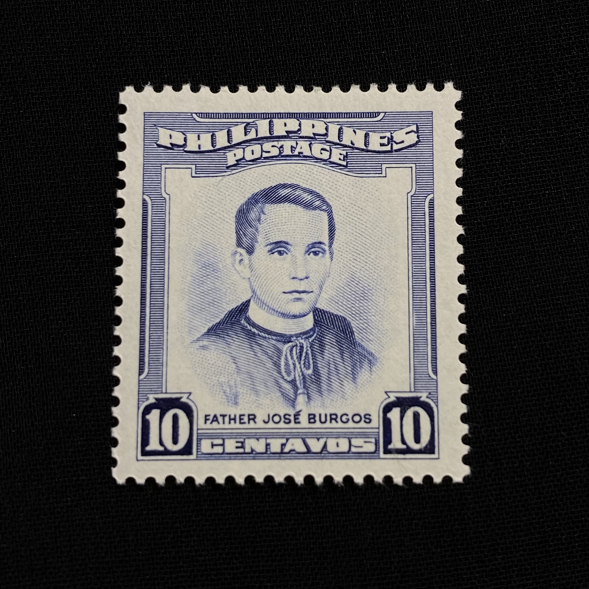 แสตมป์ฟิลิปปินส์ ชุด บุคคลสำคัญ Father Jos´e Burgos ปี 1955 - PHILIPPINES