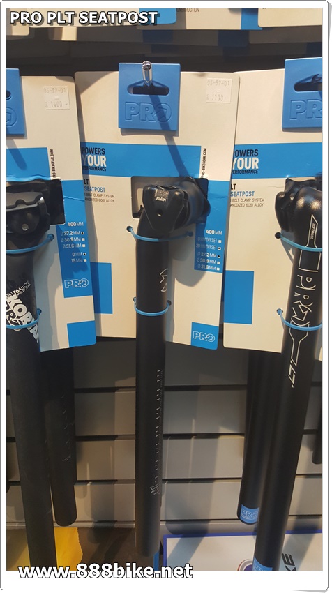 หลักอาน PRO PLT SEATPOST 31.6, เยื้อง20/เยื้อง0 ยาว 400มม. สีดำ
