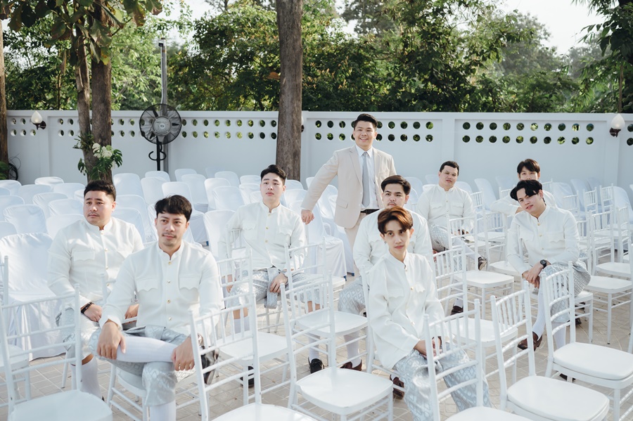 เช่า ชุดไทยเพื่อนเจ้าบ่าว ชุดราชปะแตน โจงกระเบน