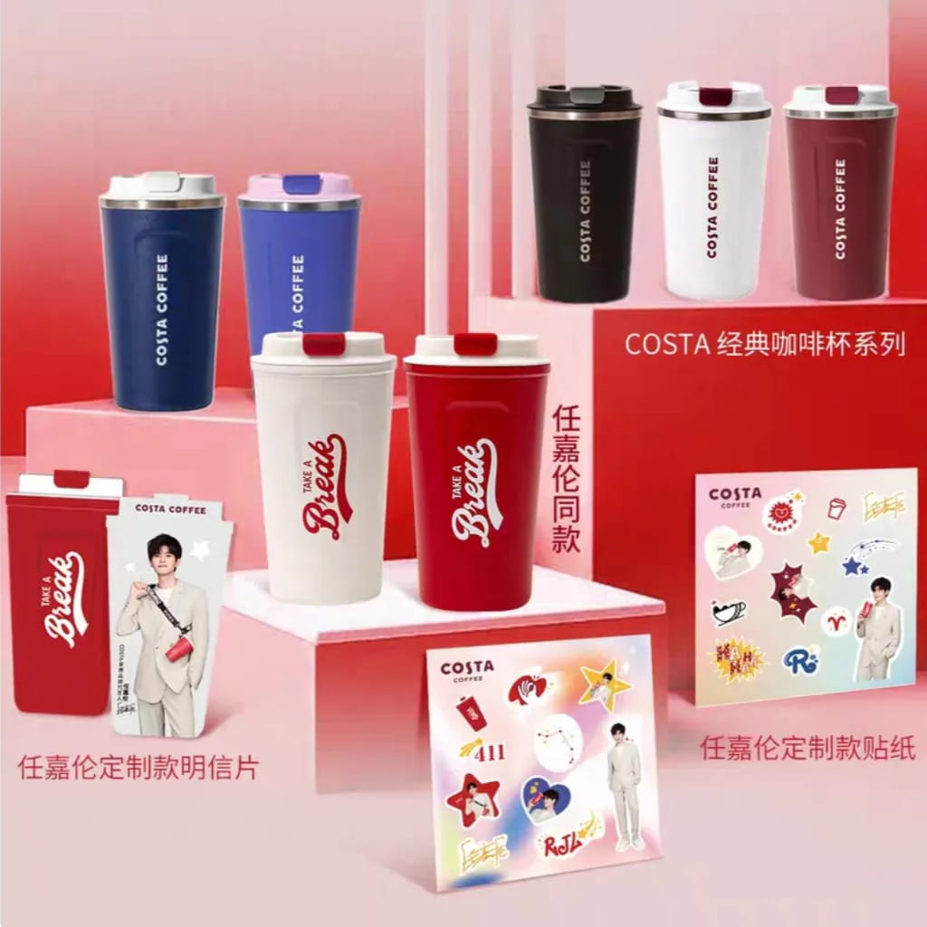 แก้วกาแฟเก็บความเย็น COSTA เหรินเจียหลุน