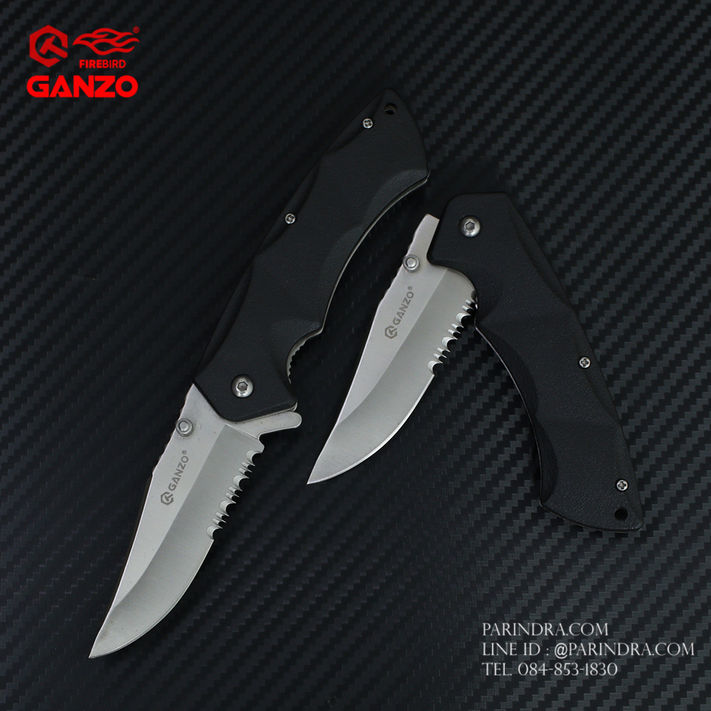มีดพับ Ganzo กานโซ่ รุ่น Ganzo G617 ด้ามสีดำ ของแท้ 100%