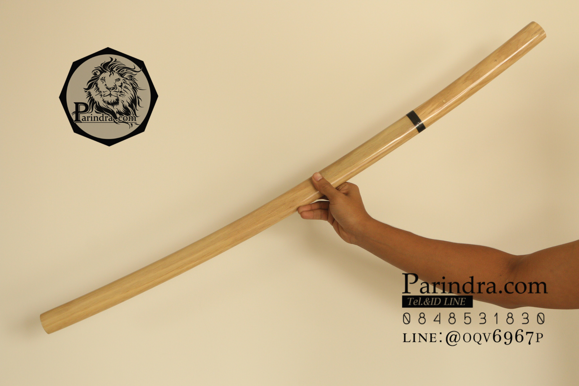 ขายดาบซามูไร คาตะนะ Katana ไว้ฝึกฟันดาบ แข็งแรงทนทาน ปลอกลายเนื้อไม้ขัดมัน