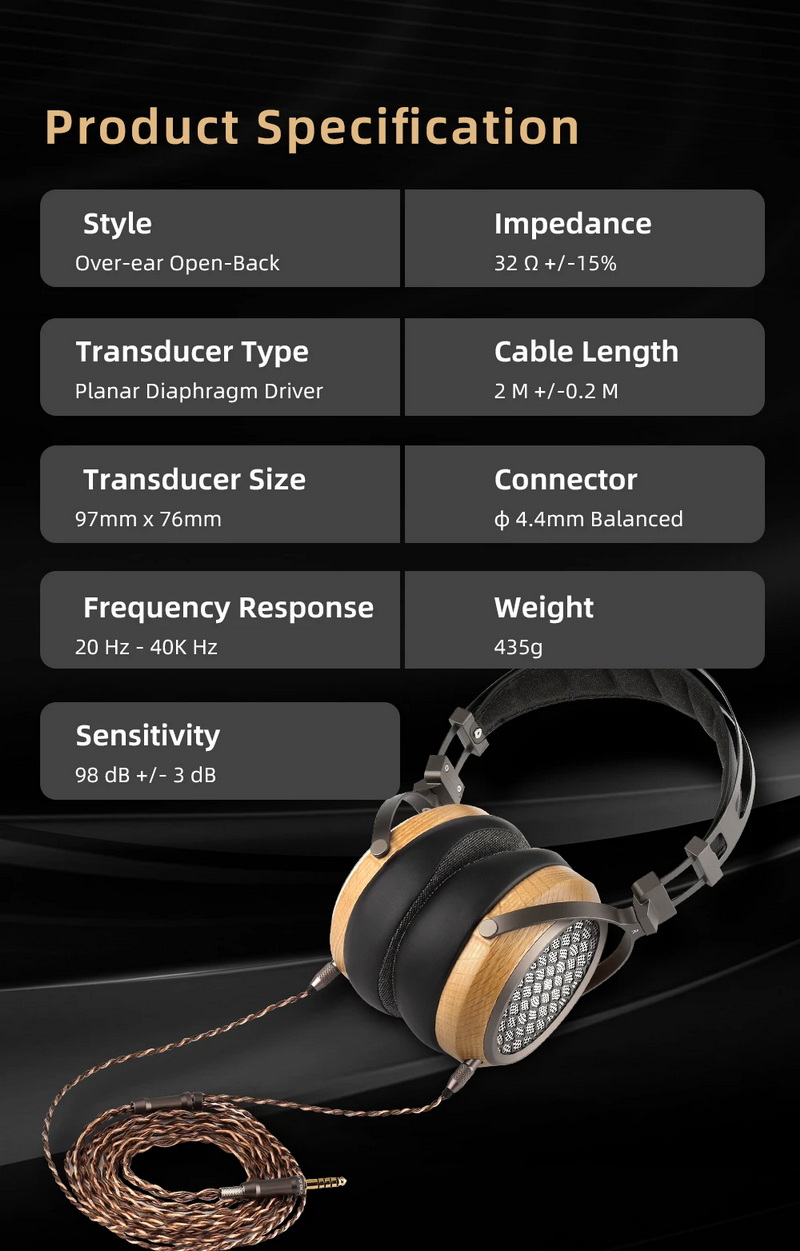 Sivga P2 Pro หูฟัง Headphone ไดรเวอร์ Planar ไม้แบบเปิดด้านหลัง ประกันศูนย์ไทย